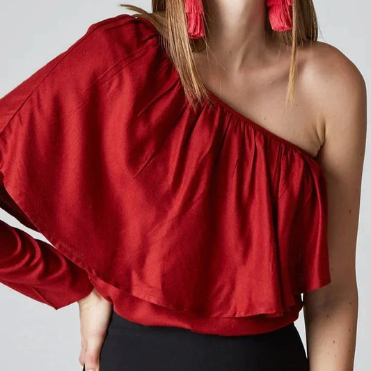 ZIBA One-Shoulder Top Iimaima