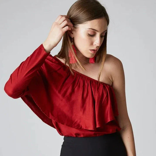 ZIBA One-Shoulder Top Iimaima